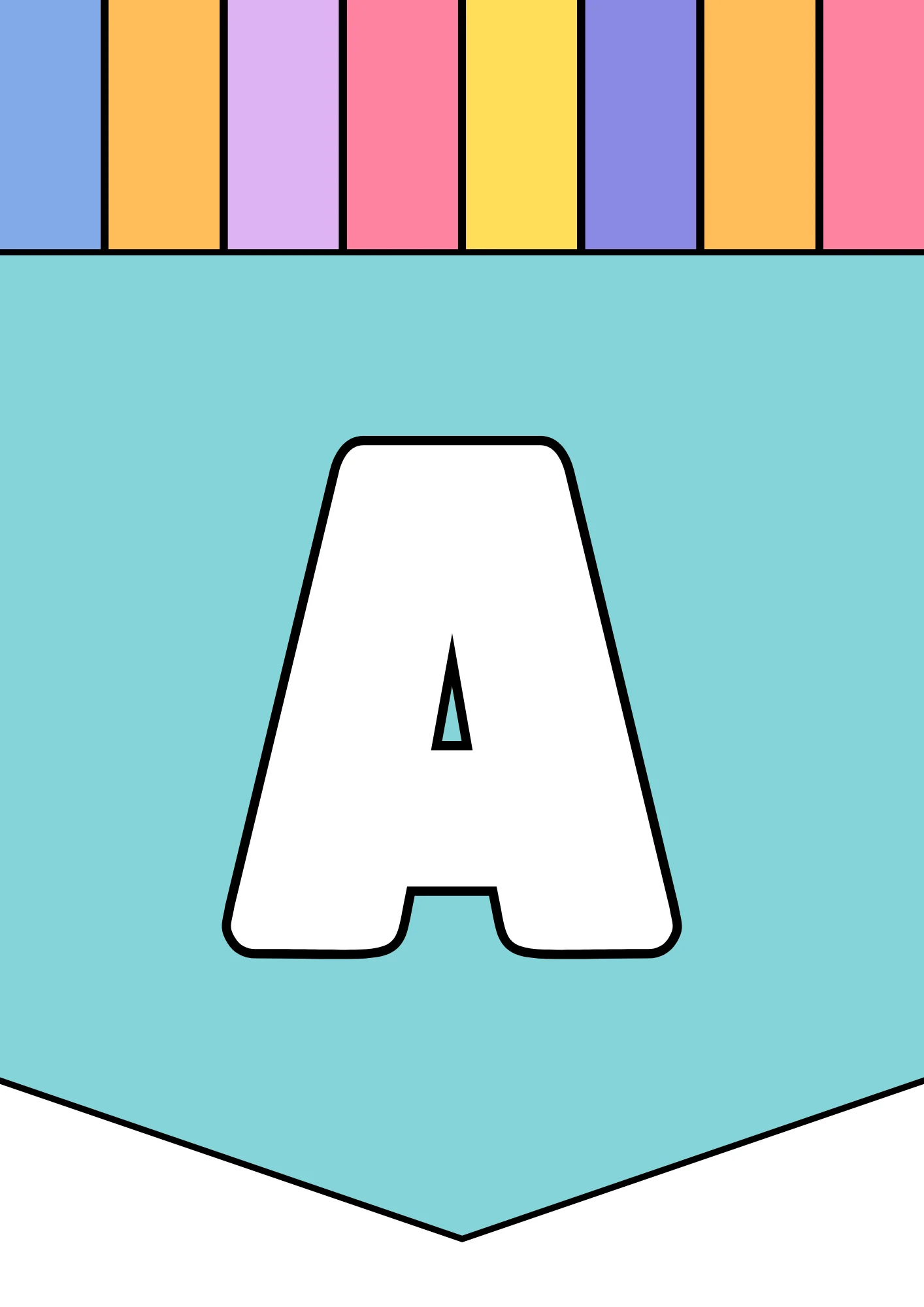 bubble letter a