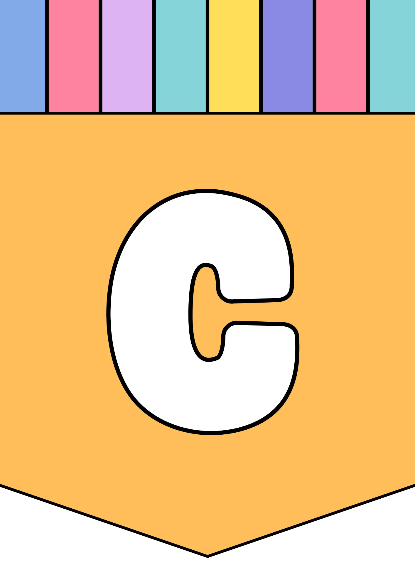 bubble letter c