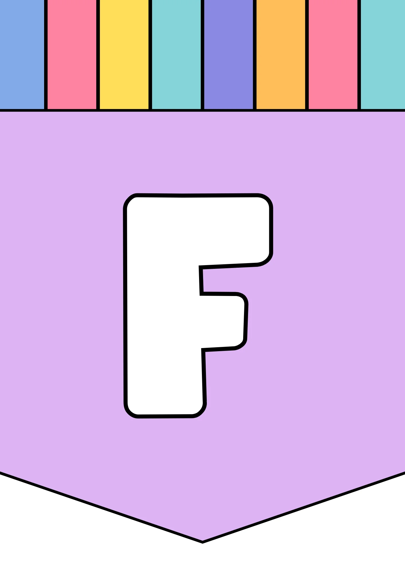 bubble letter f