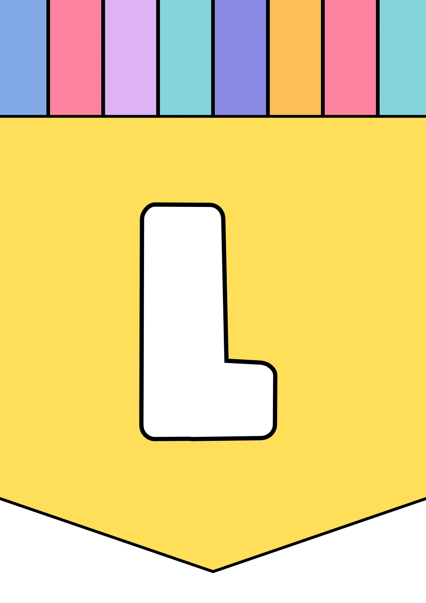 bubble letter l