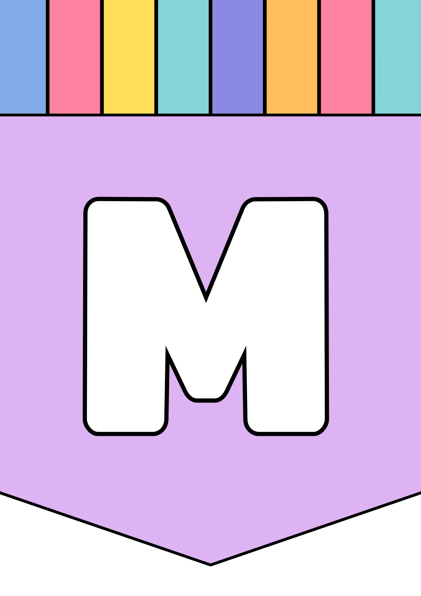 bubble letter m