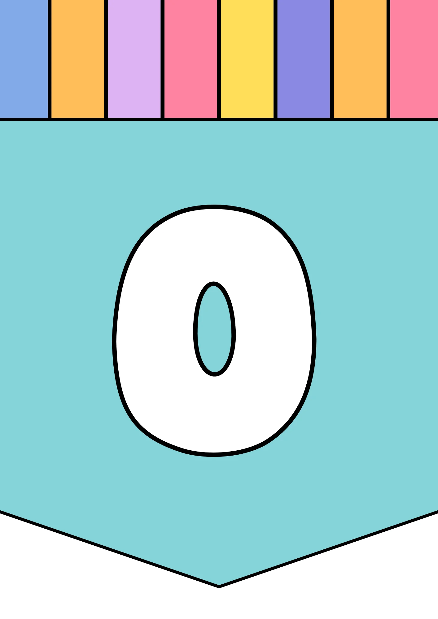 bubble letter o