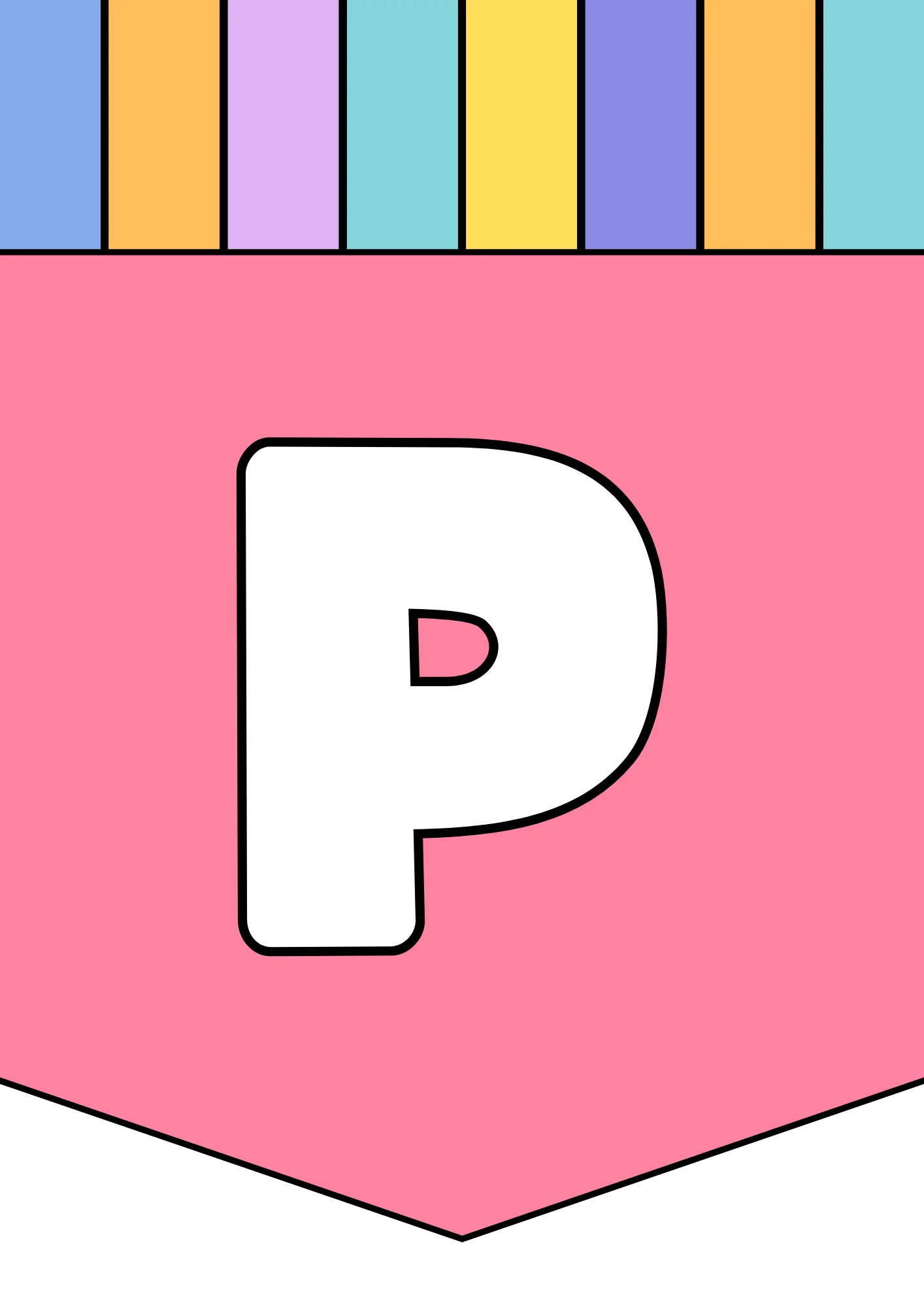 bubble letter p