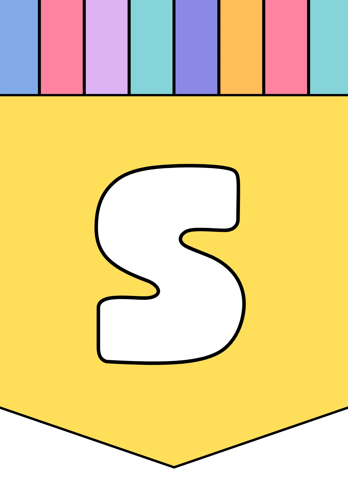 bubble letter s