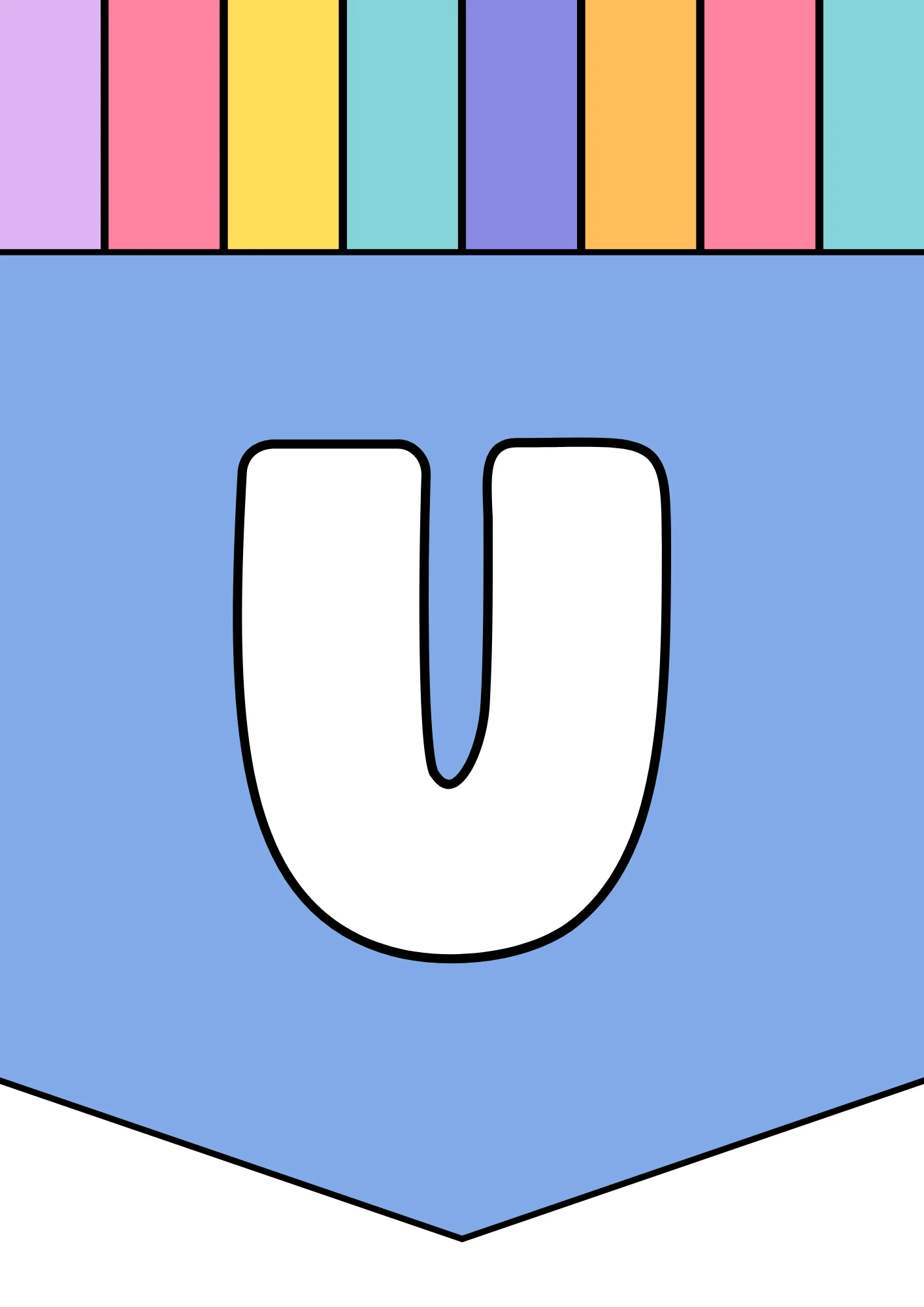 bubble letter u